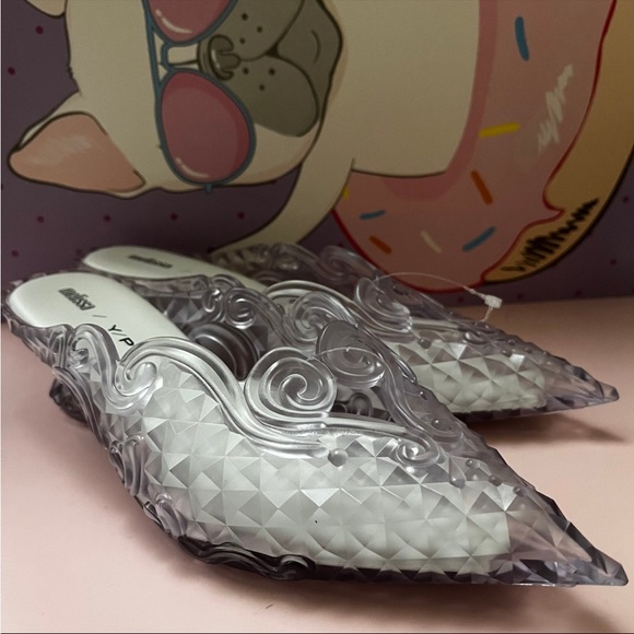 Melissa Court Shoe Y Project Clear Heels Size 7 - Picture 11 of 16